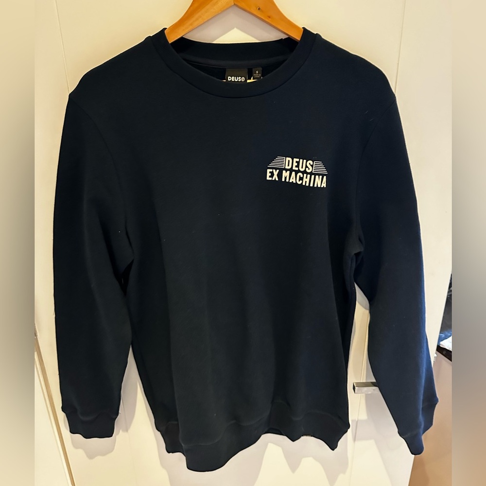Deus Ex Machina - men's small navy regular fit sweatshirt